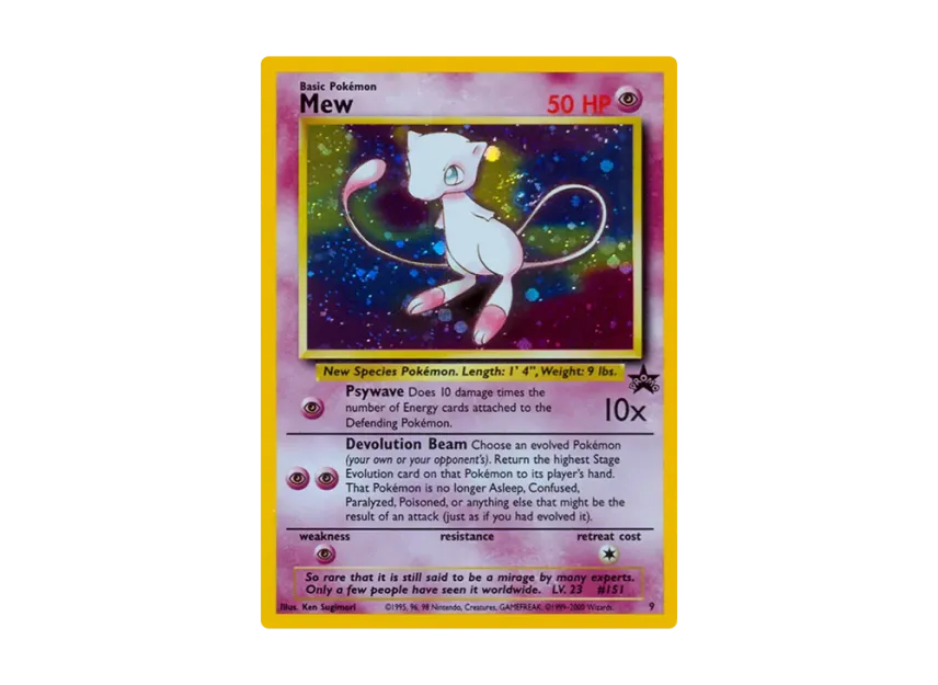 Mew P : Holo [WIZARDS-OF-THE-COAST-PROMO 9] (Wizards of the Coast "Promotional Card")