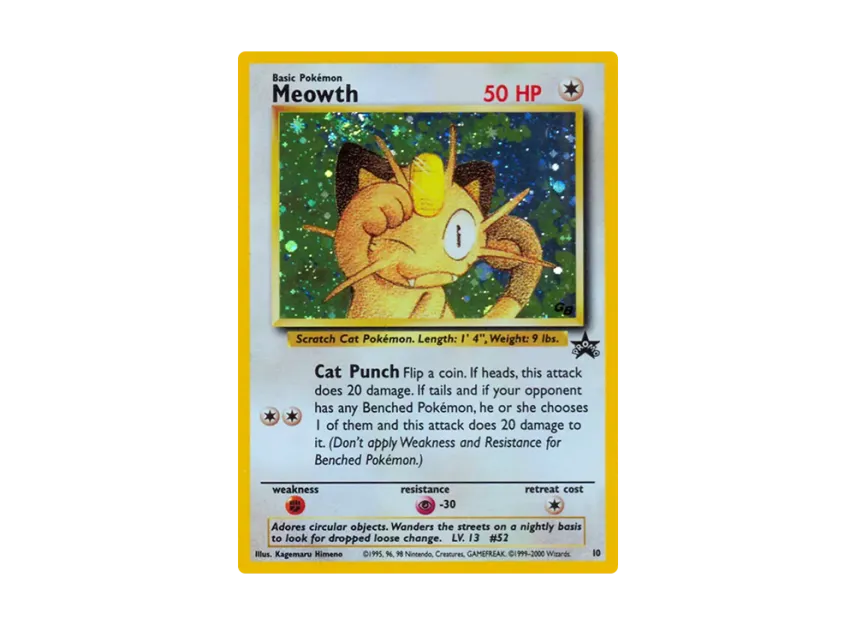 Meowth P [WIZARDS-OF-THE-COAST-PROMO 10] (Wizards of the Coast "Promotional Card")