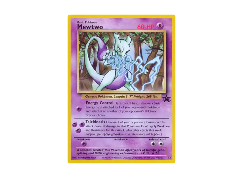 Mewtwo P [WIZARDS-OF-THE-COAST-PROMO 12] (Wizards of the Coast "Promotional Card")