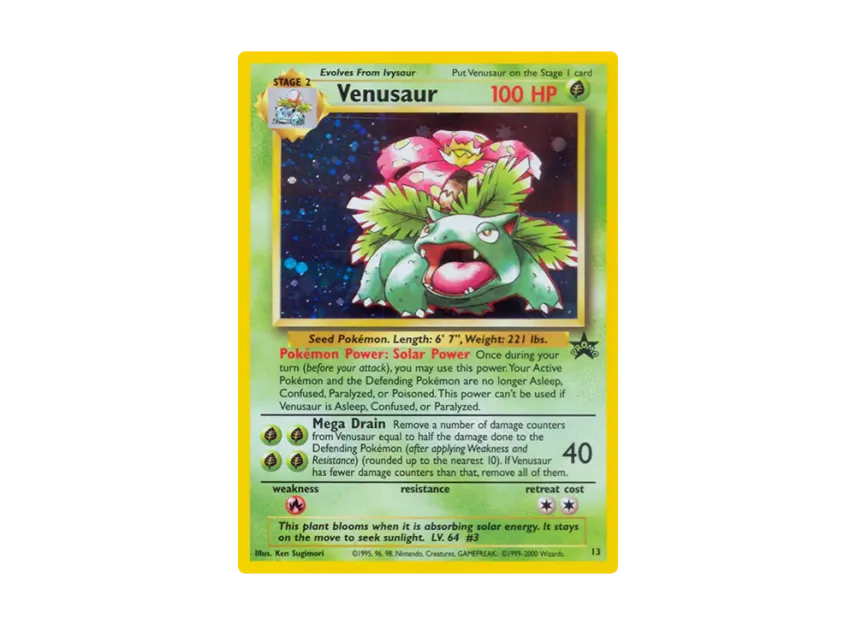 Venusaur P [WIZARDS-OF-THE-COAST-PROMO 13] (Wizards of the Coast "Promotional Card")