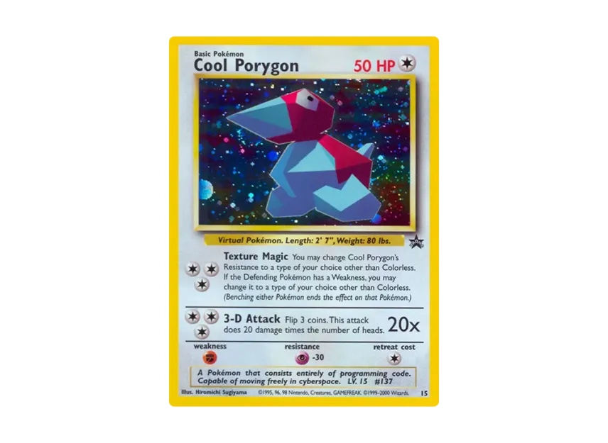 Cool Porygon P [WIZARDS-OF-THE-COAST-PROMO 15] (Wizards of the Coast "Promotional Card")