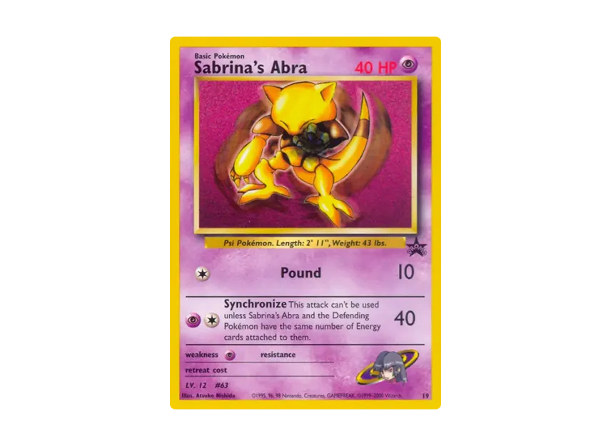 Sabrina's Abra P [WIZARDS-OF-THE-COAST-PROMO 19] (Wizards of the Coast "Promotional Card")