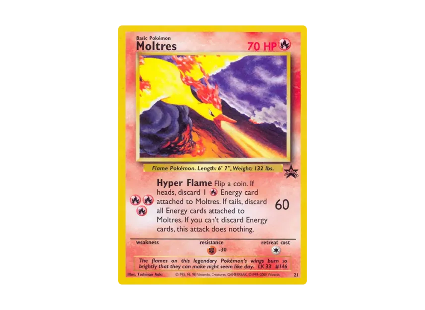 Moltres P [WIZARDS-OF-THE-COAST-PROMO 21] (Wizards of the Coast "Promotional Card")