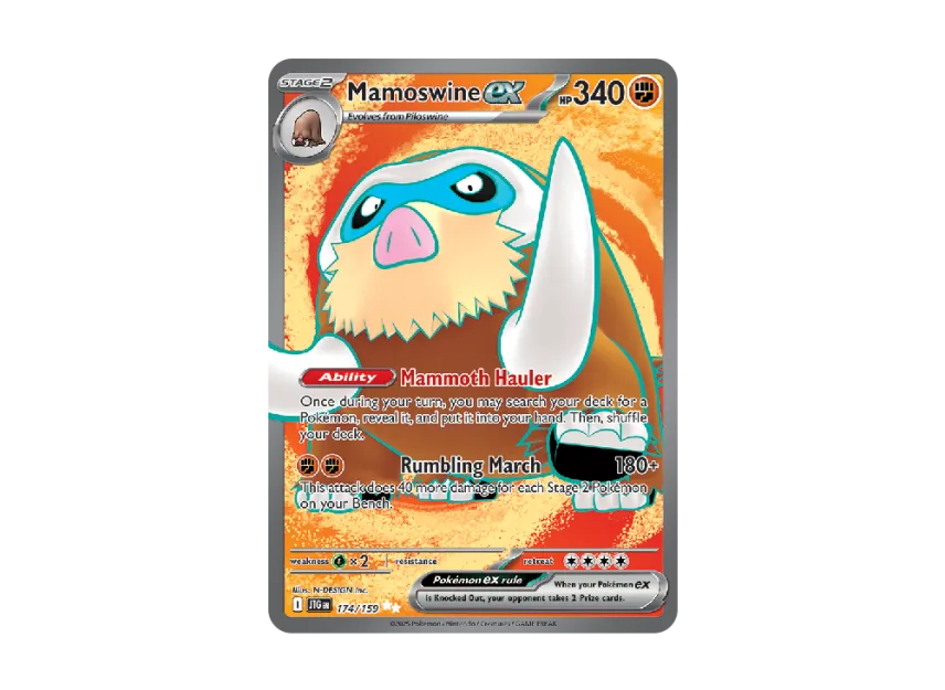 Mamoswine ex UR [JTG 174/159] [EN] (Scarlet & Violet "Journey Together")
