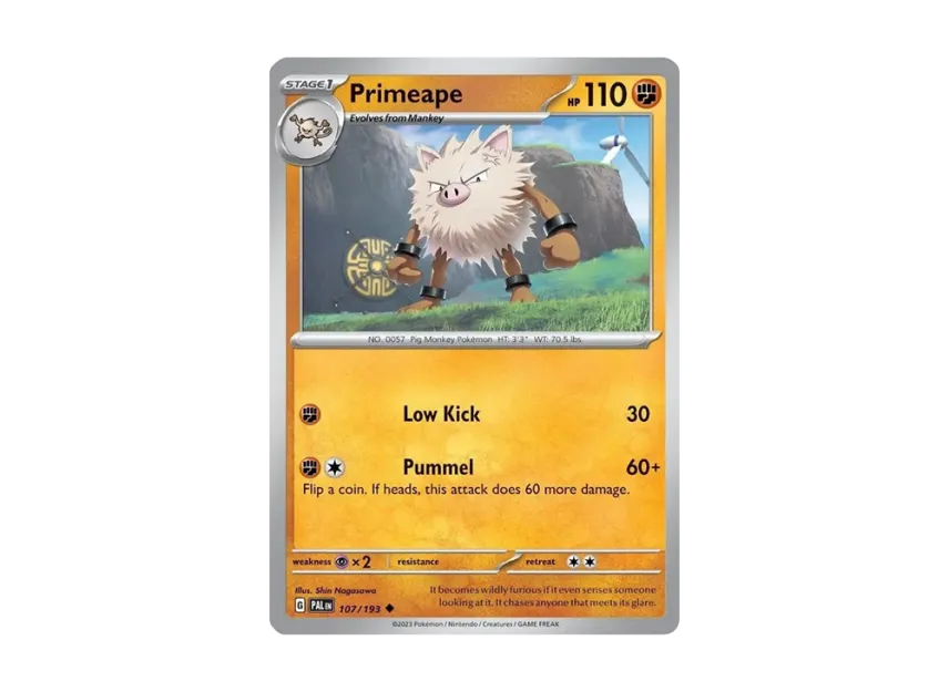 Primeape U : Holo [PAL 107/193] [EN] (Promotional Card)