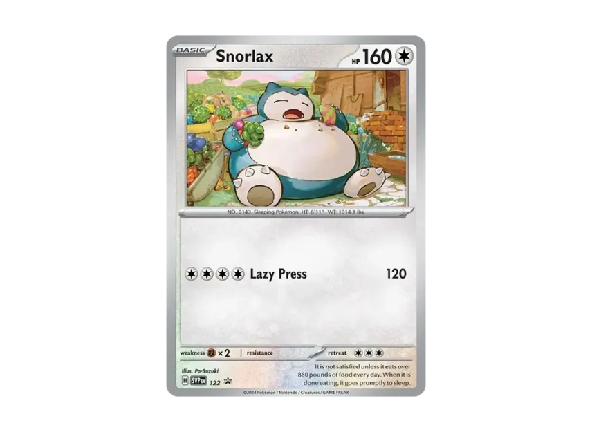 Snorlax P [SVP 122] [EN] (Scarlet & Violet "Promotional Card")
