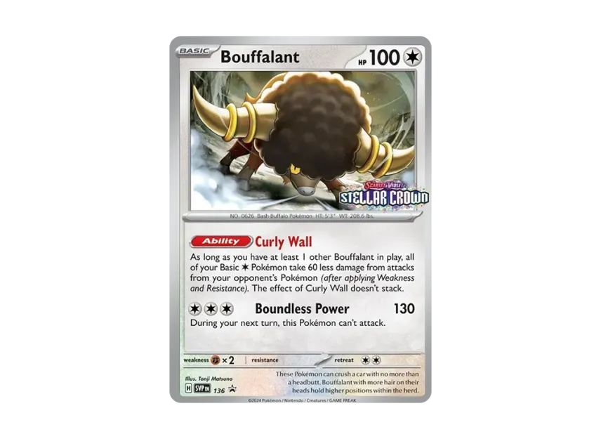 Bouffalant P [SVP 136] [EN] (Scarlet & Violet "Promotional Card")