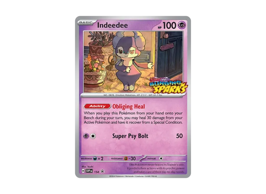 Indeedee P [SVP 154] [EN] (Scarlet & Violet "Promotional Card")