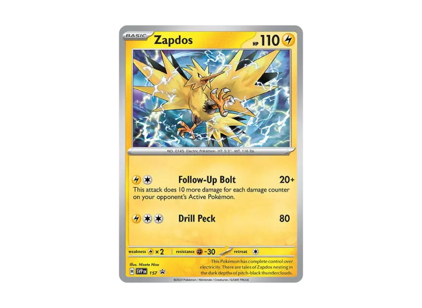 Zapdos P [SVP 157] [EN] (Scarlet & Violet "Promotional Card")