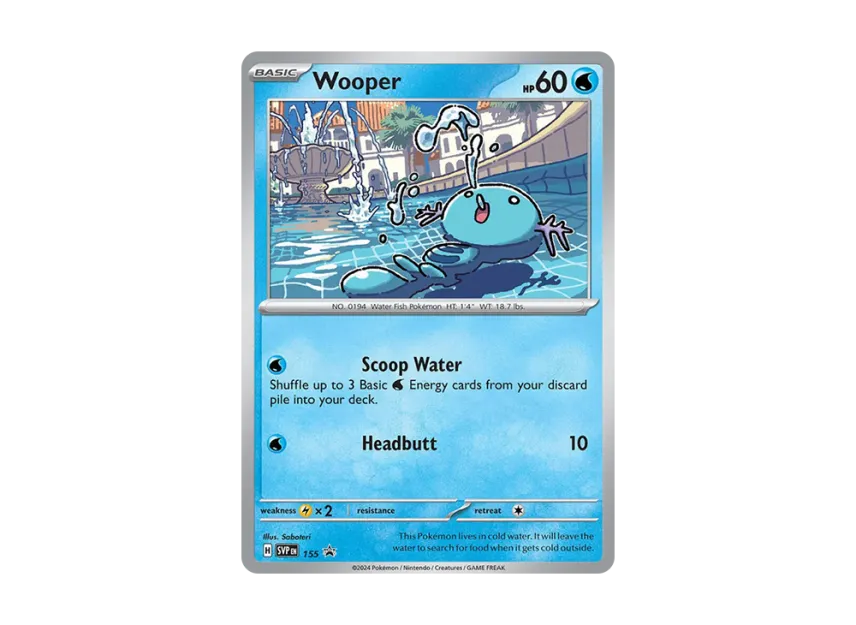Wooper P [SVP 155] [EN] (Scarlet & Violet "Promotional Card")