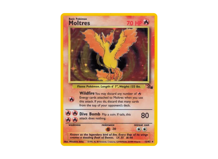Moltres R : 1ED [62-FOSSIL 12/62] [EN] (Base "Fossil")
