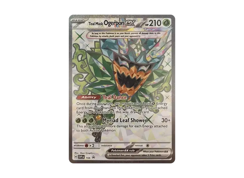 Teal Mask Ogerpon ex P [SVP 166] [EN] (Scarlet & Violet "Promotional Card")
