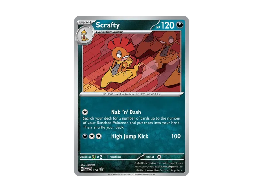 Scrafty P [SVP 188] [EN] (Scarlet & Violet "Promotional Card")