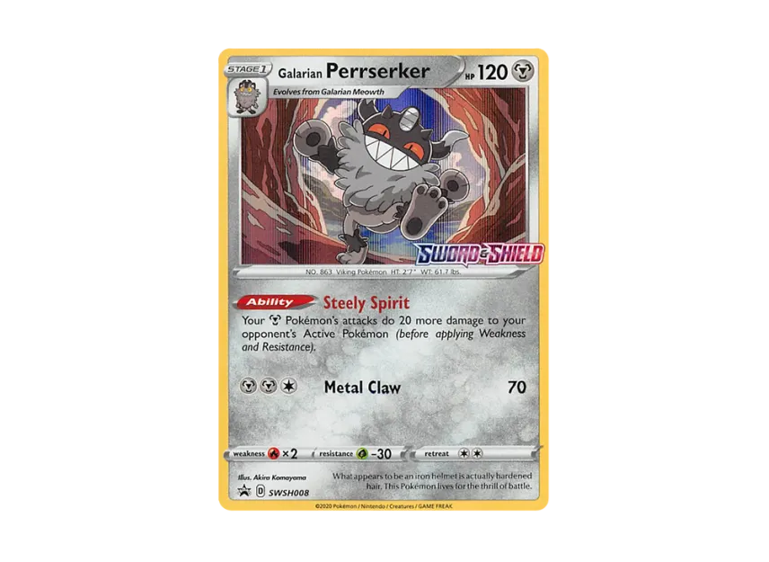 Galarian Perrserker P [SWSH008] (Sword & Shield "Promotional Card")
