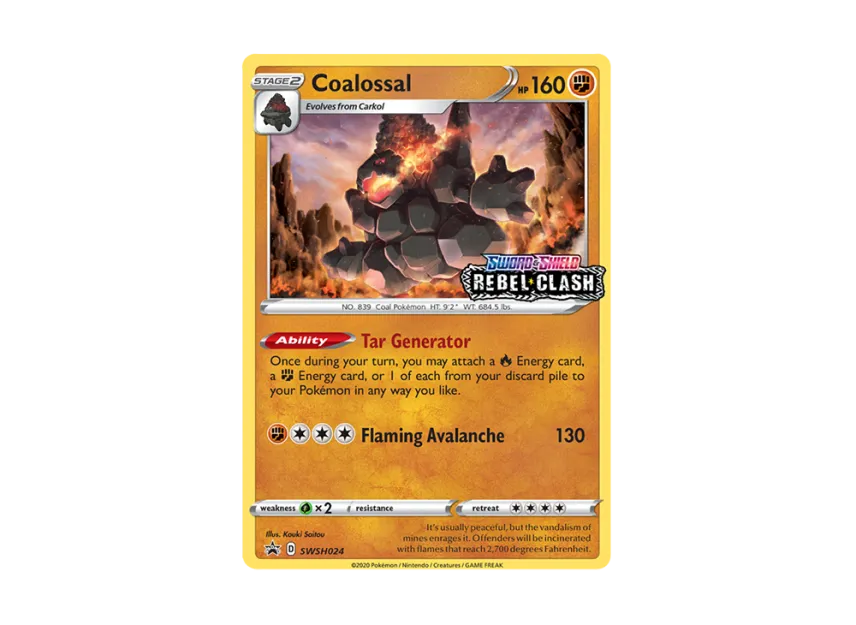Coalossal P [SWSH024] (Sword & Shield "Promotional Card")