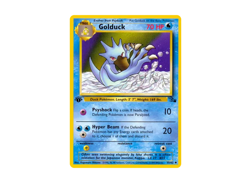 Golduck U : 1ED [62-FOSSIL 35/62] [EN] (Base "Fossil")