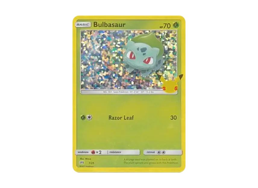 Bulbasaur : Holo [25-MCDONALD-S-25TH-ANNIVERSARY 1/25] (Sword & Shield "McDonald's 25th Anniversary")