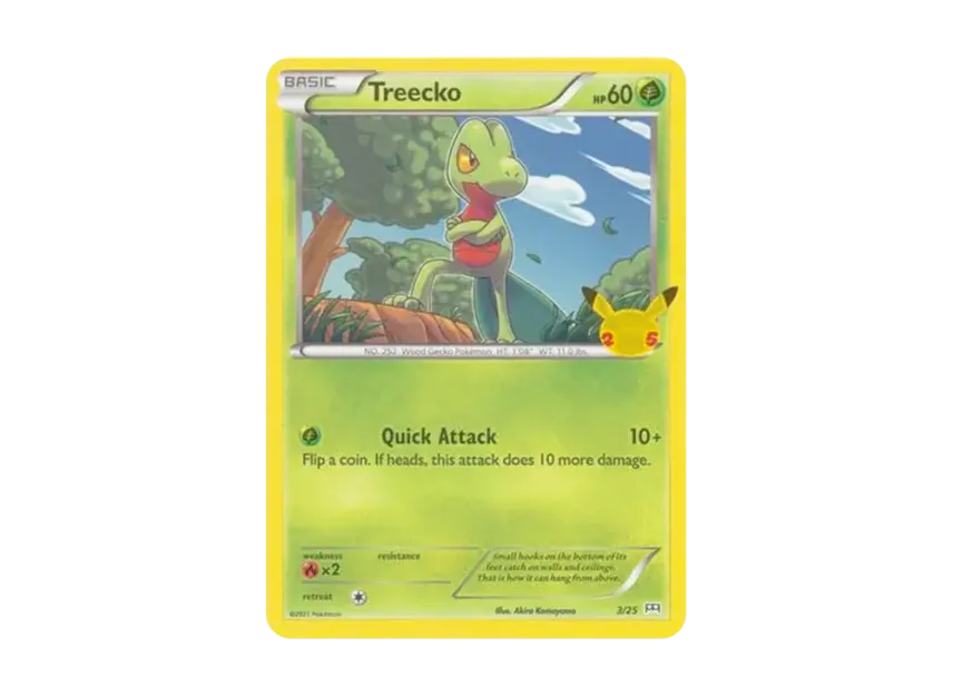 Treecko [25-MCDONALD-S-25TH-ANNIVERSARY 3/25] (Sword & Shield "McDonald's 25th Anniversary")
