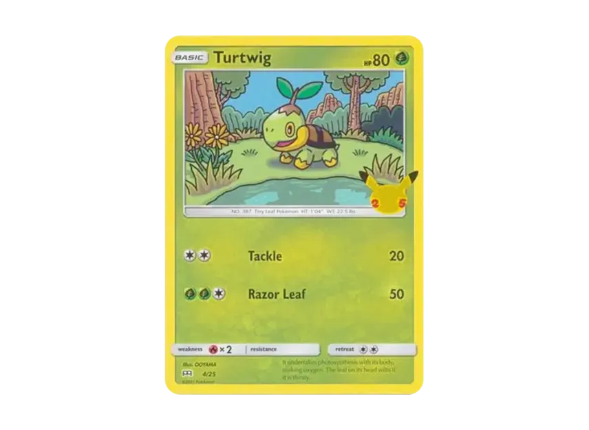 Turtwig [25-MCDONALD-S-25TH-ANNIVERSARY 4/25] (Sword & Shield "McDonald's 25th Anniversary")