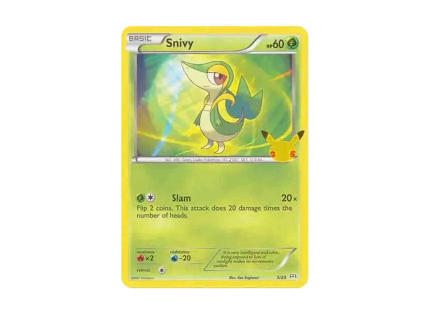 Snivy [25-MCDONALD-S-25TH-ANNIVERSARY 5/25] (Sword & Shield "McDonald's 25th Anniversary")