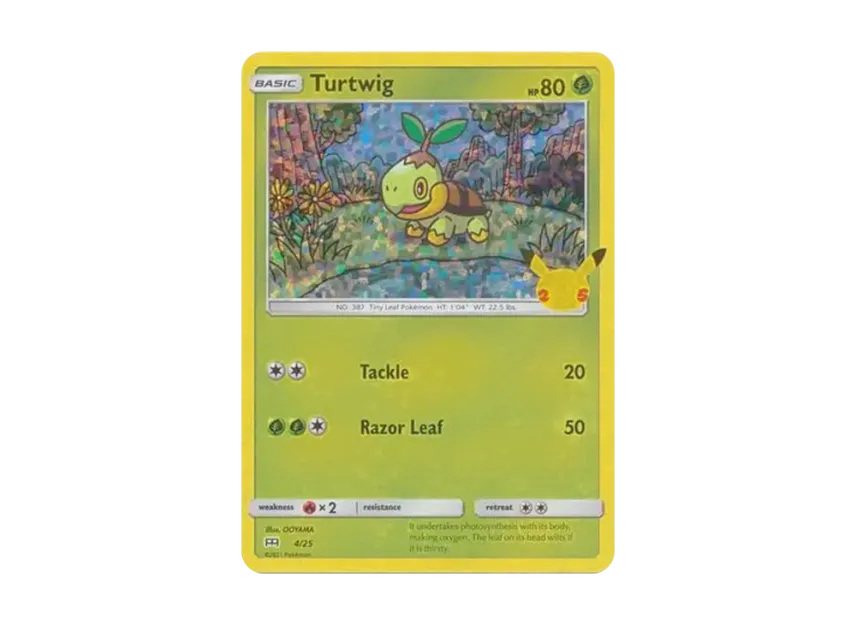 Turtwig : Holo [25-MCDONALD-S-25TH-ANNIVERSARY 4/25] (Sword & Shield "McDonald's 25th Anniversary")