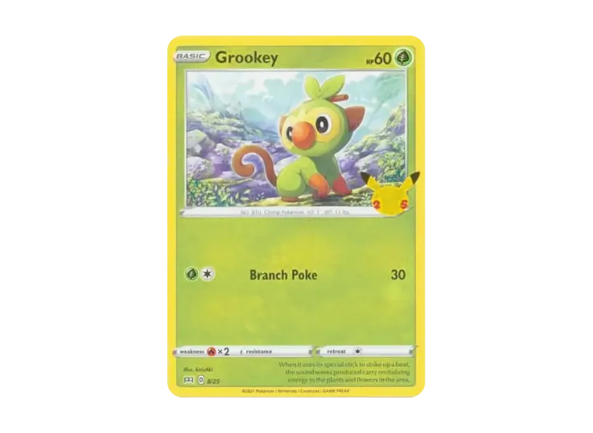 Grookey [25-MCDONALD-S-25TH-ANNIVERSARY 8/25] (Sword & Shield "McDonald's 25th Anniversary")