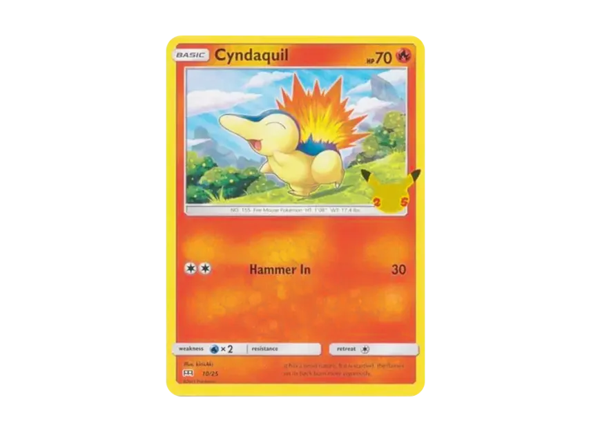 Cyndaquil [25-MCDONALD-S-25TH-ANNIVERSARY 10/25] (Sword & Shield "McDonald's 25th Anniversary")