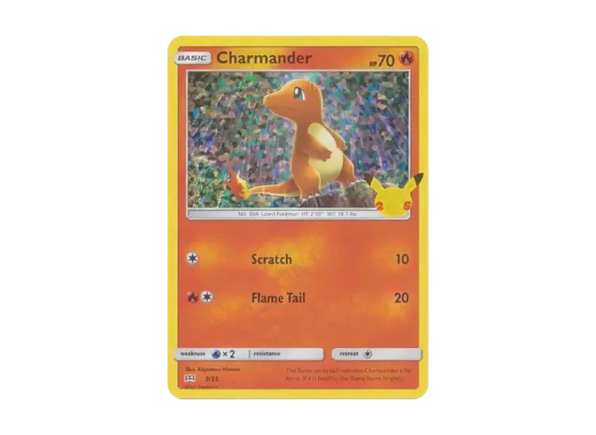 Charmander : Holo [25-MCDONALD-S-25TH-ANNIVERSARY 9/25] (Sword & Shield "McDonald's 25th Anniversary")