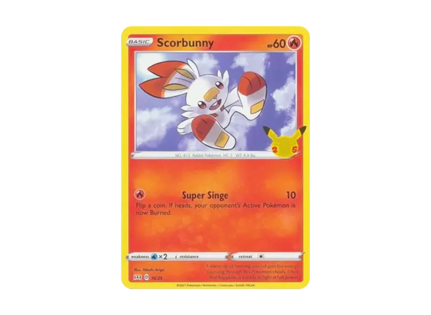 Scorbunny [25-MCDONALD-S-25TH-ANNIVERSARY 16/25] (Sword & Shield "McDonald's 25th Anniversary")