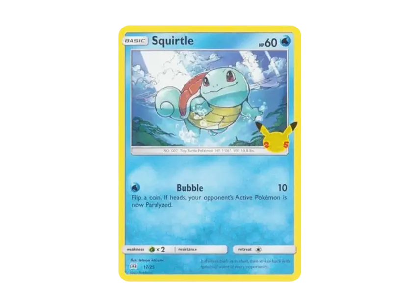 Squirtle [25-MCDONALD-S-25TH-ANNIVERSARY 17/25] (Sword & Shield "McDonald's 25th Anniversary")