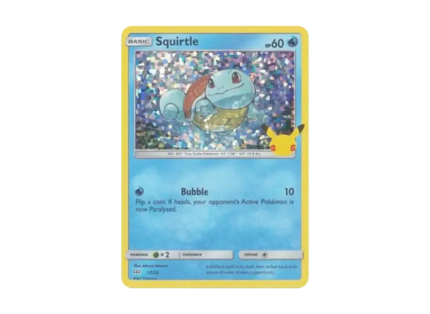 Squirtle : Holo [25-MCDONALD-S-25TH-ANNIVERSARY 17/25] (Sword & Shield "McDonald's 25th Anniversary")