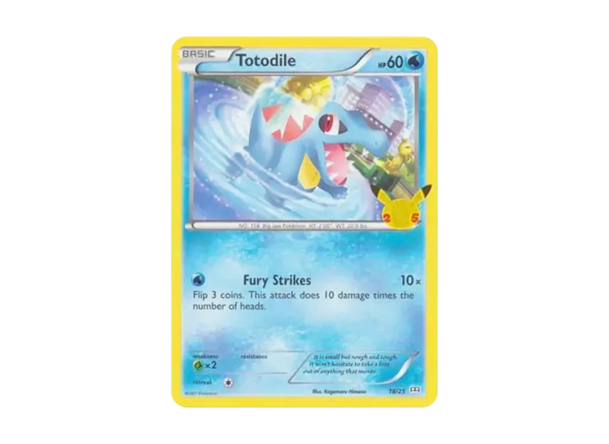 Totodile [25-MCDONALD-S-25TH-ANNIVERSARY 18/25] (Sword & Shield "McDonald's 25th Anniversary")