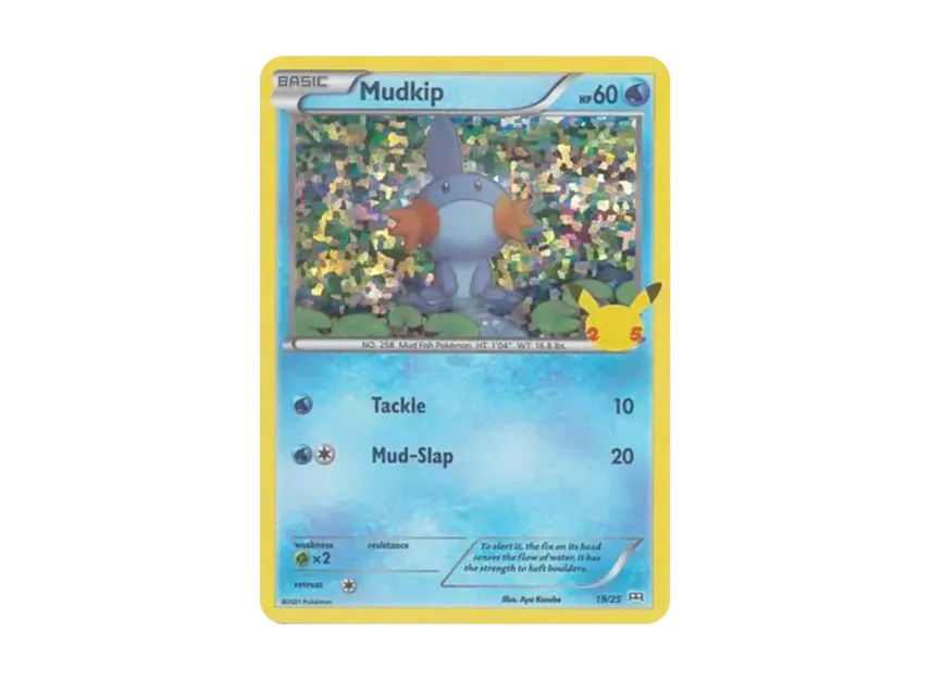 Mudkip : Holo [25-MCDONALD-S-25TH-ANNIVERSARY 19/25] (Sword & Shield "McDonald's 25th Anniversary")