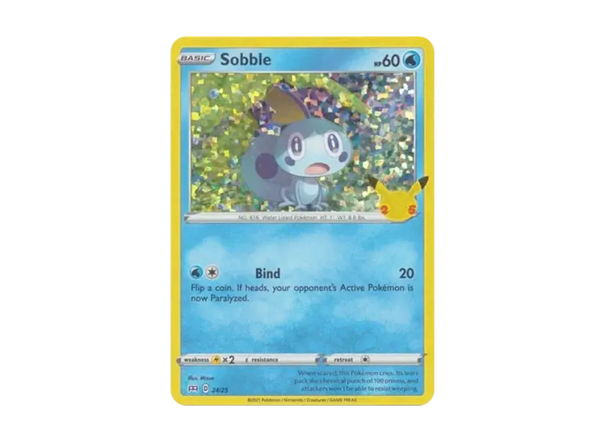 Sobble : Holo [25-MCDONALD-S-25TH-ANNIVERSARY 24/25] (Sword & Shield "McDonald's 25th Anniversary")