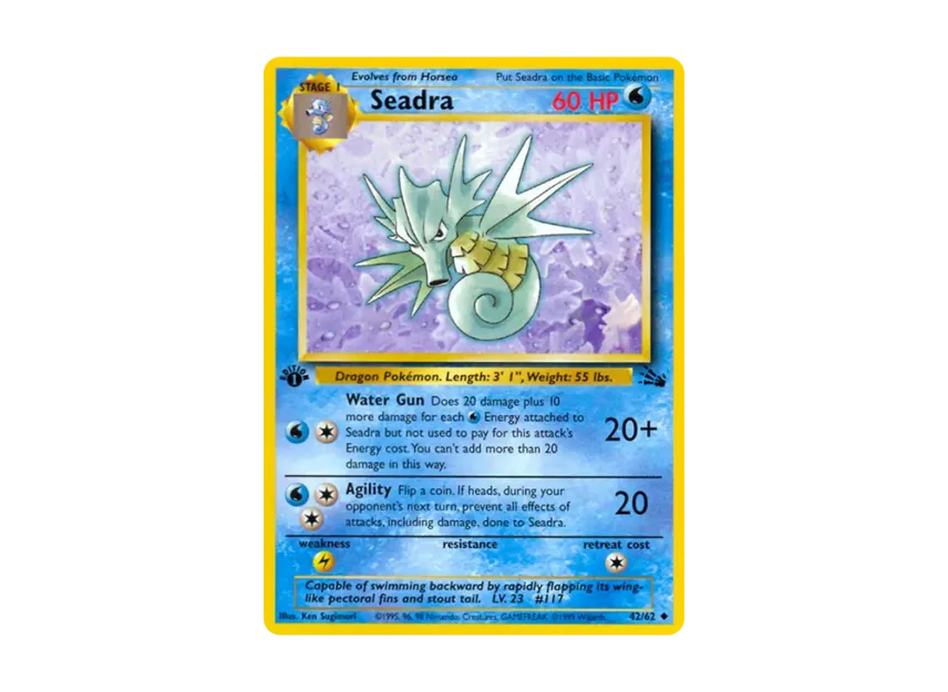 Seadra U : 1ED [62-FOSSIL 42/62] [EN] (Base "Fossil")