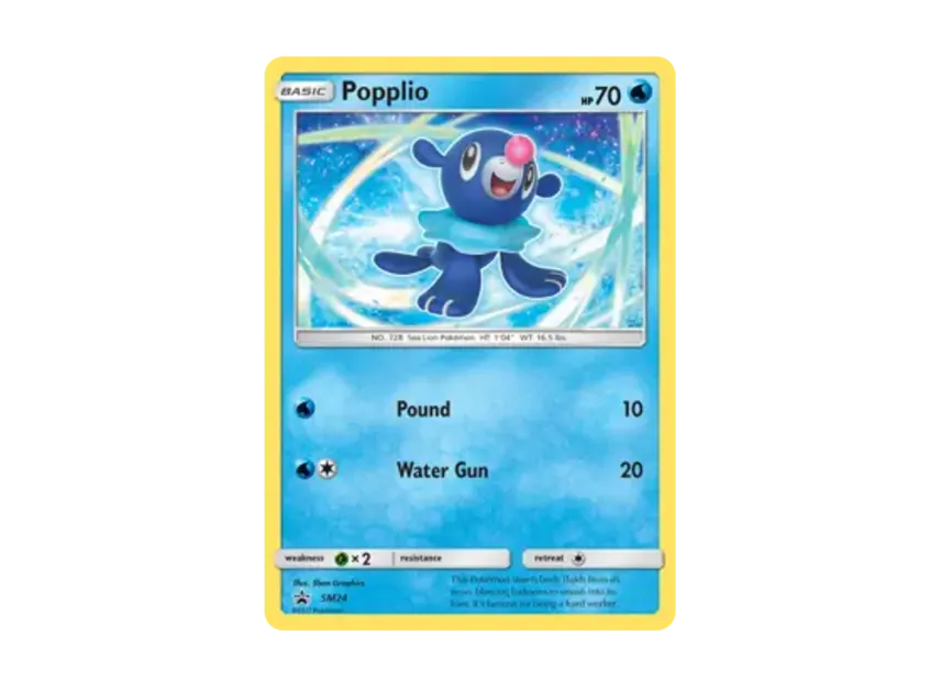 Popplio P [SM24] (Sun & Moon "Promotional Card")