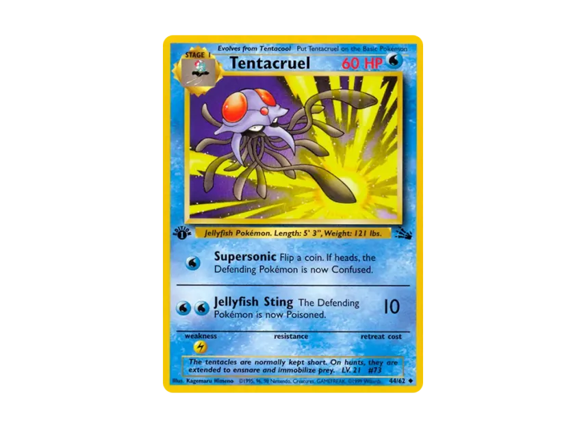 Tentacruel U : 1ED [62-FOSSIL 44/62] [EN] (Base "Fossil")