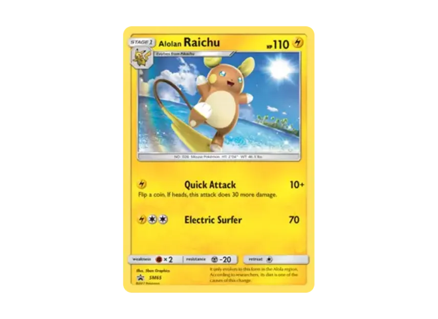 Alolan Raichu P [SM65] (Sun & Moon "Promotional Card")
