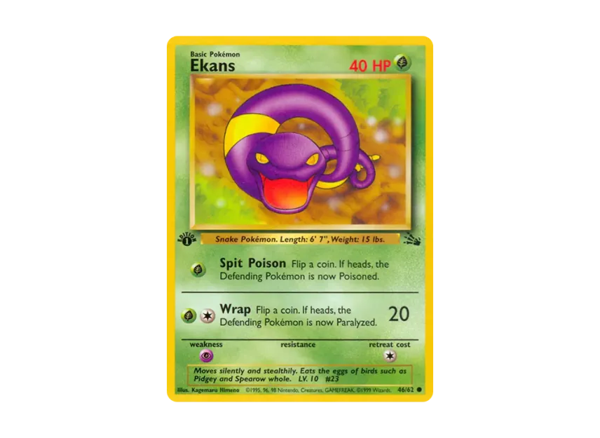 Ekans C : 1ED [62-FOSSIL 46/62] [EN] (Base "Fossil")