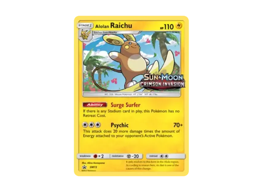 Alolan Raichu P [SM72] (Sun & Moon "Promotional Card")