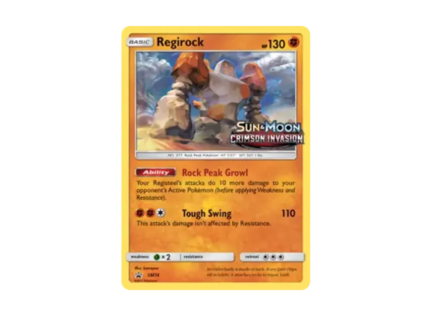 Regirock P [SM74] (Sun & Moon "Promotional Card")