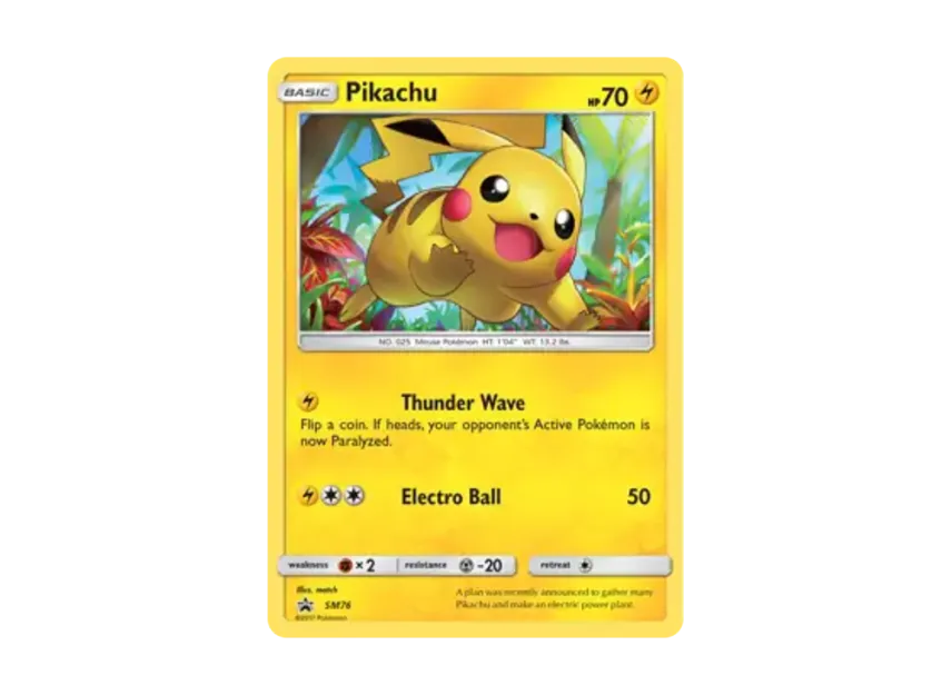 Pikachu P [SM76] (Sun & Moon "Promotional Card")