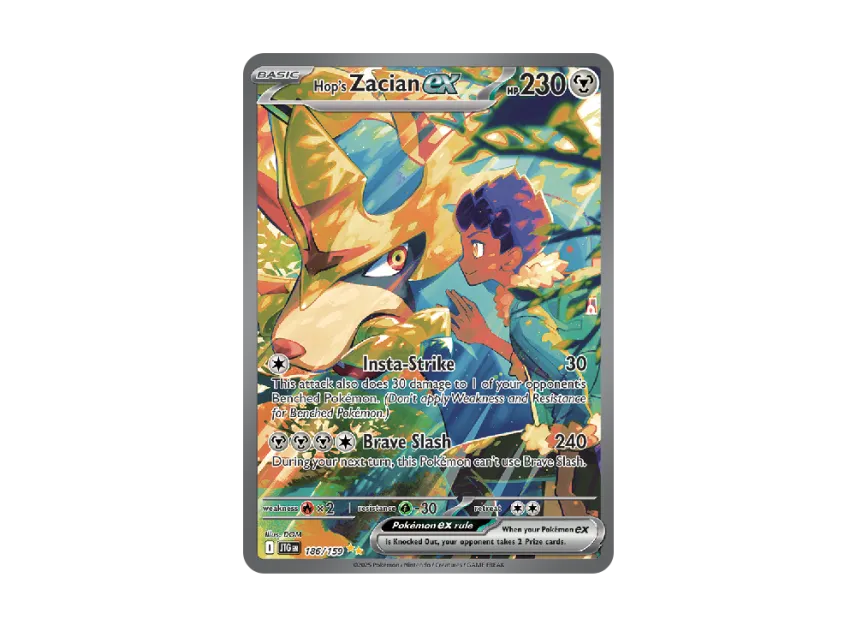 Hop's Zacian ex SIR [JTG 186/159] [EN] (Scarlet & Violet "Journey Together")
