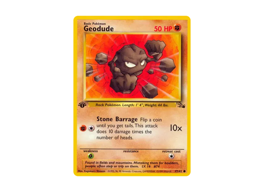 Geodude C : 1ED [62-FOSSIL 47/62] [EN] (Base "Fossil")