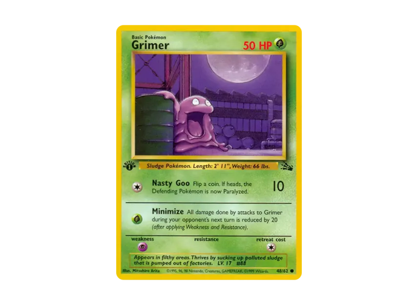 Grimer C : 1ED [62-FOSSIL 48/62] [EN] (Base "Fossil")