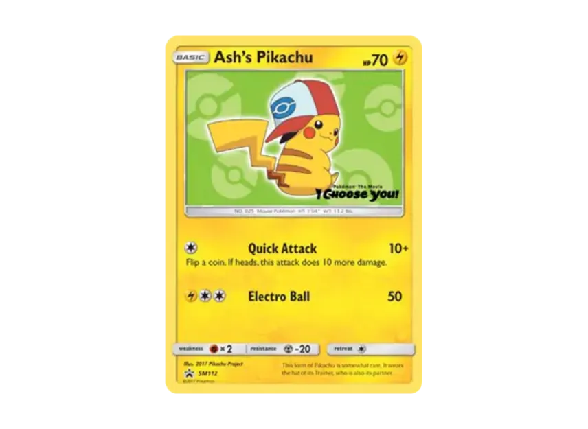 Ash's Pikachu P [SM112] (Sun & Moon "Promotional Card")