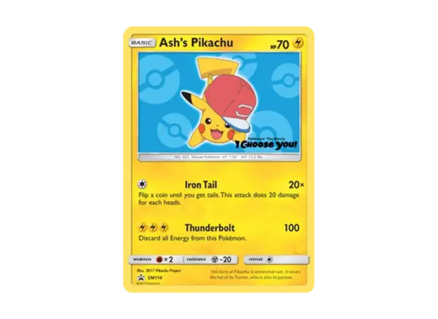 Ash's Pikachu P [SM114] (Sun & Moon "Promotional Card")
