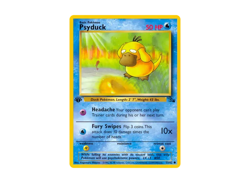 Psyduck C : 1ED [62-FOSSIL 53/62] [EN] (Base "Fossil")