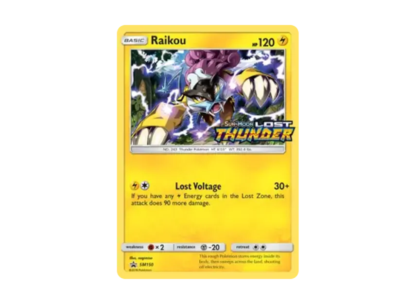 Raikou P [SM150] (Sun & Moon "Promotional Card")