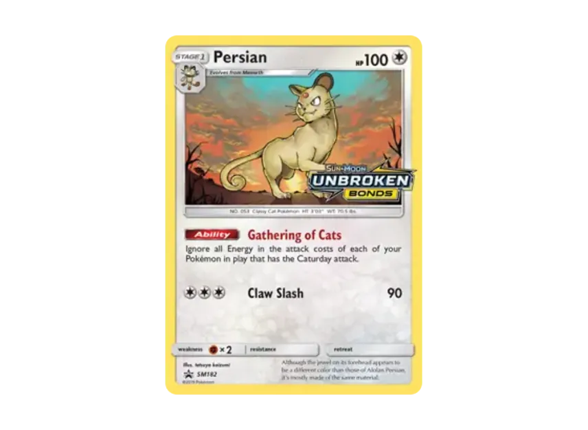 Persian P [SM182] (Sun & Moon "Promotional Card")